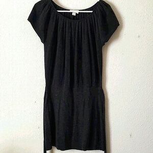 Loft Merino Wool Puff Sleeve Self-Tie Belt Sweater Mini Dress Size S